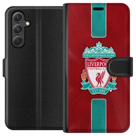 Kompatibelt Lommeboketui til Samsung Galaxy A35 Liverpool FC - Klassisk Fotballstolthet i Rødt