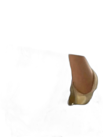 Beige polotröja med vida ärmar