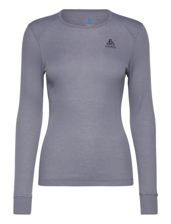 Odlo W Bl Top Crew Neck L/S Active Warm Eco Base Layer Tops Grå Odlo*Betinget Tilbud
