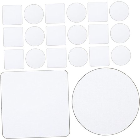 DIY Varmeoverføring Brikker 24 stk Neopren Brikker Sublimeringsemner for Personlig Borddekorasjon