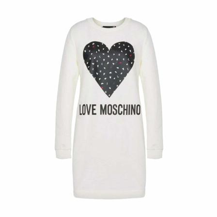 Love Moschino Day Kjole Hvid, Dame