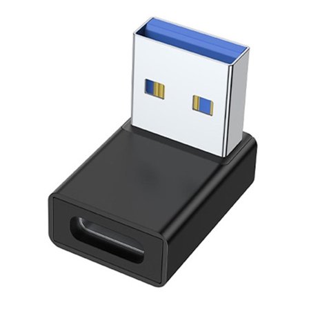 USB 3.0 Rätvinklig Kontakt Typ-A Hane till Hona 90 Adapter Grad B5P6