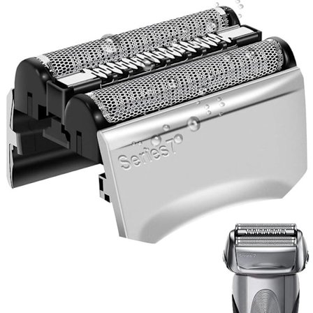 Series 7 Ersättningshuvud Kompatibelt med Braun Series 7 Ersättningshuvud, Braun S7 för Elektrisk Rakapparat 720, 750CC, 760CC, 790CC, 9565 silver