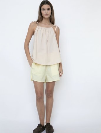 STUDIO FEDER Jasmin Shorts - Poplin - Yellow - XL
