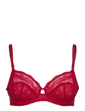 Ravissant Uw Balcony Bra Lingerie Bras & Tops Wired Bras Rød Wacoal