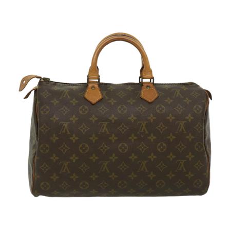 Louis Vuitton Vintage, Pre-owned Speedy 35 Monogram Handbag Bruin, Dames, Maat:ONE Size
