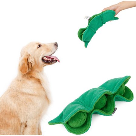 2 stk Sniffle Toys, Pea Dog Sniffle Toys for, Kan lage lyd, P