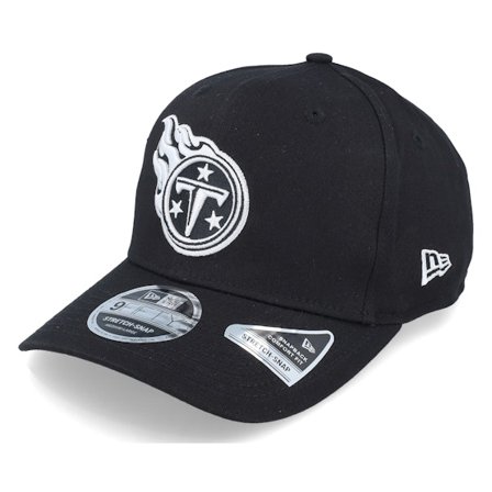 New Era - NFL Svart adjustable Caps - Hatstore Exclusive x Tennessee Titans Essential 9Fifty Stretch Black Adjustable @ Hatstore