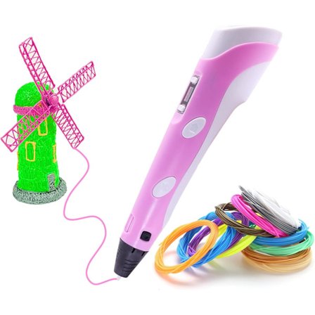 Smart 3D-utskriftspenna med LED-skärm, kompatibel med PLA och AB