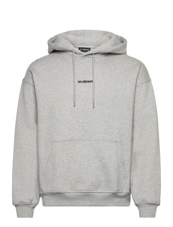 Daily Over D Hoodie Designers Sweat-shirts & Hoodies Hoodies Grey HAN Kjøbenhavn