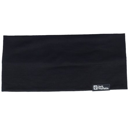 Jack Wolfskin - Noir headband Bonnet - Merino Black Headband @ Hatstore