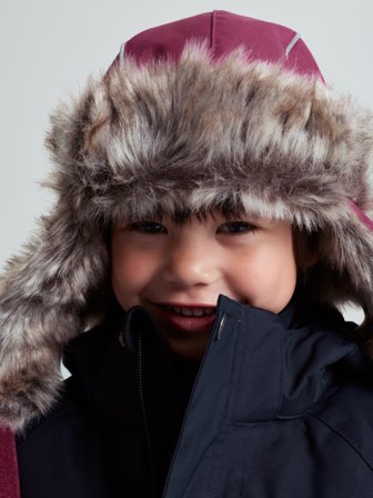 Polarn O. Pyret - Windproof padded hat ARCTIC - 48|50 - Childrenswear - pink