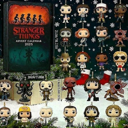 Stranger Things 2025 Joulukalenteri Akryylikoristeet Joulun Odotus -laatikko