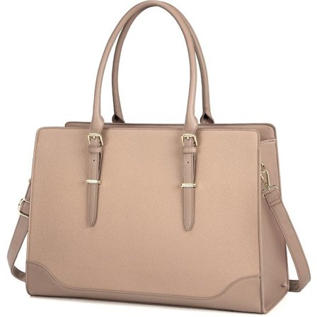 Laptopveske Dame Skulderveske Dame Crossbody Vesker Dame Håndveske Stor Svart Laptopveske, Khaki, 40x28x10 cm Khaki, 6 tommer