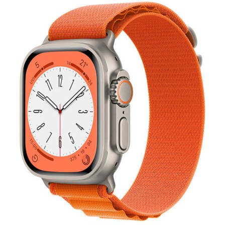 Yhteensopiva Apple Watch -rannekkeen kanssa 44 mm 42 mm 45 mm 49 mm naisille ja miehille, nailonhihnat Pehmeä urheilulenkki iWatch Ultra SE -sarjaan 8