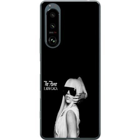 Kompatibelt Mobildeksel til Sony Xperia 5 III Stranger Things plakat med syklende silhuetter og rød lynstorm i dramatisk retrodesign