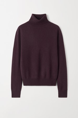 Soft Goat - Plain Turtleneck - Women cashmere sweater - XS - Mulberry