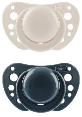 Chicco Succhietto Air Blu Silicone 6-16 Mesi 2 Pezzi