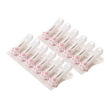 12 kpl Kawaii kissankynnen pyykkipoika muovi metalli jousipidike Cl Pink