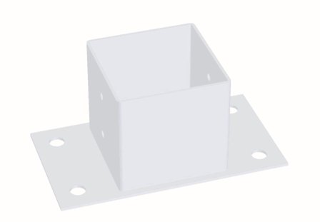 Jabo 35151 Stolpsko vit 71x71x70 mm, Utemiljö