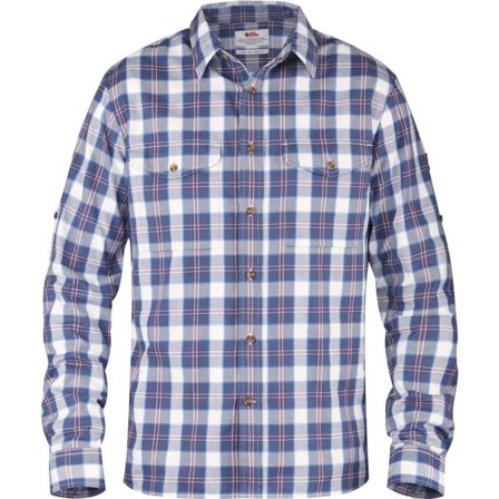 Fjällräven Men's Singi Flannel Shirt LS Men long-sleeved shirts Blue L