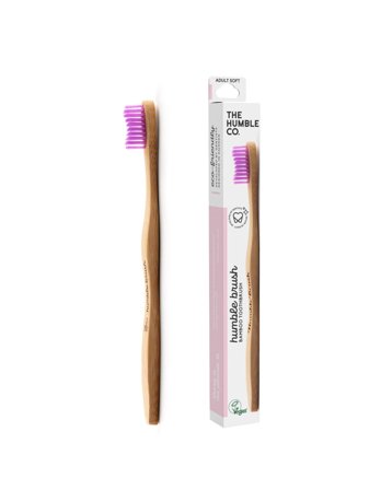 The Humble Co. - Bambus Zahnbürsten - Humble Brush Adult Soft Borsten Lila