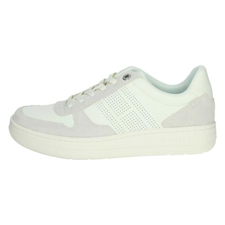 Tommy Hilfiger, Fm 0Fm 03608 Sneakers Wit, Heren, Maat:40 EU,leather