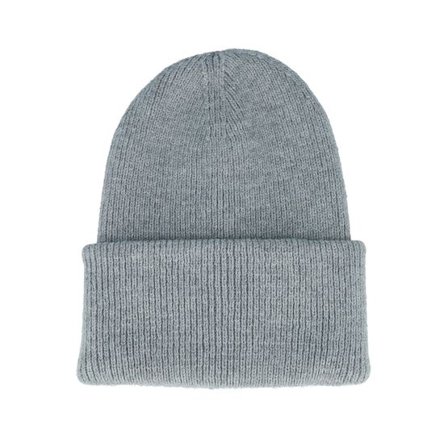 Beechfield - Grå cuff Beanie - Ash Engineered Deep Cuffed @ Hatstore
