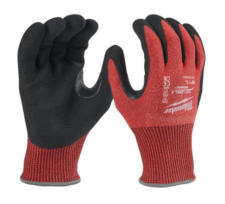 Milwaukee 4932479913 Skärskyddshandske nitrildoppade, CL4/D L/9, Arbetskläder
