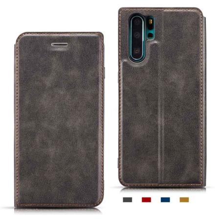 Huawei P30 Pro - Gjennomtenkt lommebokdeksel (vintage) Svart