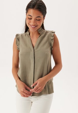 SELECTED-Slfviva Sl Sun Ruffle Top-42