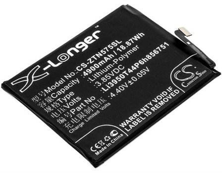 Batteri for SmartPhone, Mobil for Nubia N2, N2 Dual SIM, N2 Dual SIM TD-LTE og andre.