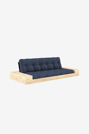 Karup Design - Base Sovesofa m. 2 sidebokser Tre-seter - Blå - Sovesofaer - Fra Homeroom