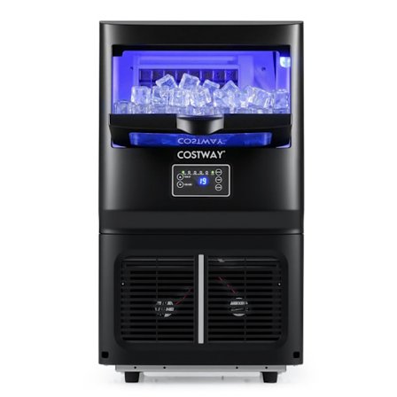 Jääpalakone kaupalliseen käyttöön, 25-30 kg/päivä, ruostumaton teräs