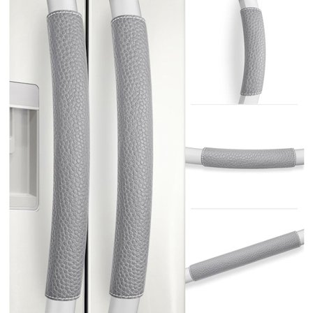 Kylskåpsdörrhandtagsskydd, 4 justerbara handtagsskydd för apparater, håll dina handtag rena, skydd för mikrovågsugn och diskmaskin
