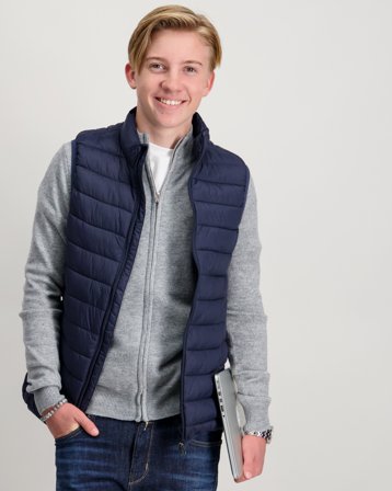 RYVLS Justin Soft Knit Zip Cardigan Grå Genser Gutt - Kids Brand Store