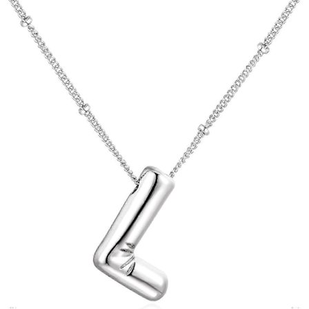 Boblebokstav Halskjede Ballong Initial Halskjeder For Kvinner Jenter Delikat Alfabet Anheng 14k Gullbelagt Puffet Navn Personlig Smykkegave