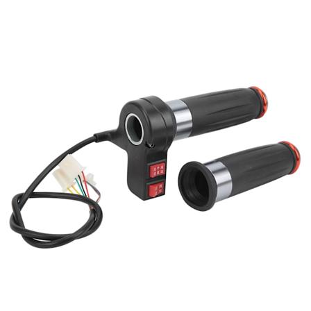 Universal Elektrisk Scooter Sykkel Gasshåndtak - 3-trinns Hastighetsgassgrep (Forover og Bakover Tre-trinns Hastighetsregulering)
