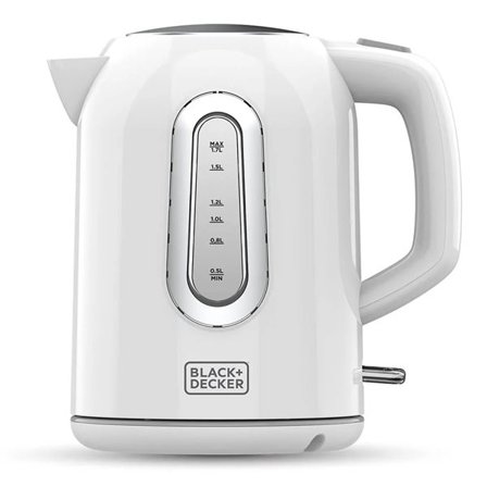 Black+Decker vedenkeitin 1.7L 2200 W - Valkoinen