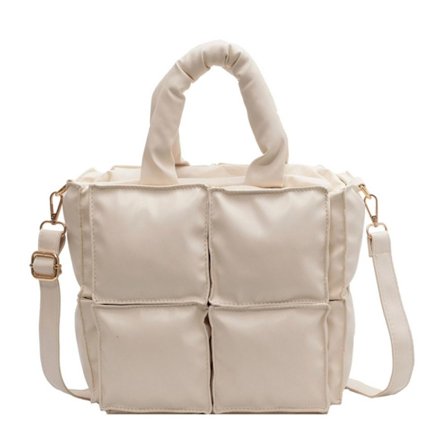 Skrå skulderveske Kviltert veske BEIGE