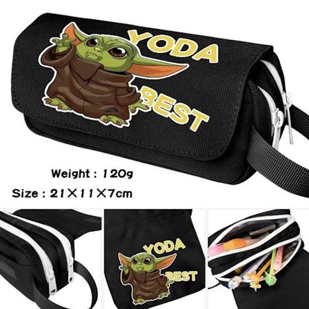 Elokuva Tähtien sota Baby Yoda -kynäkotelo Opiskelijan kynälaatikko Stationery Pen Bag