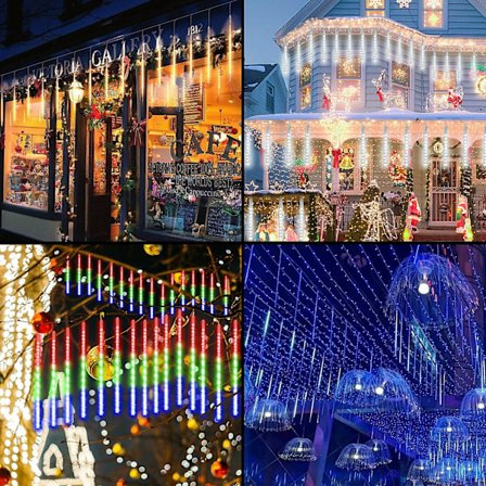 Meteorsværm Julelys Udendørs Lys Juledekoration