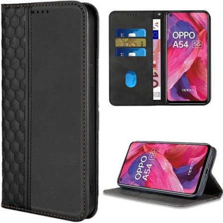 Beskyttelsescover - E.F.CONNECTION - OPPO A54 5G - Flip Case - Syntetisk læder - Ridsesikker