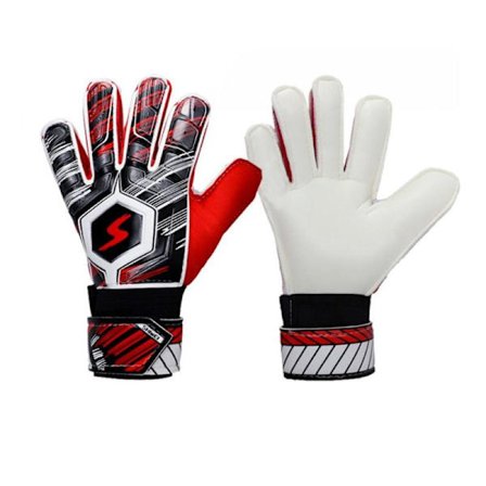 Målmandshandsker Fodboldhandsker RØD STØRRELSE 5 rød størrelse 5