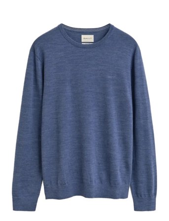 Extrafine Merino Wool C-Neck Blue GANT