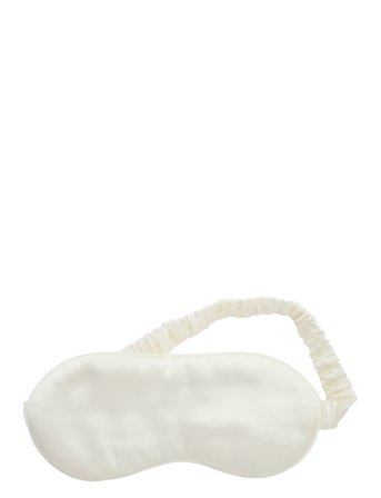 Mulberry Sleep Mask With Pouch White White Lenoites