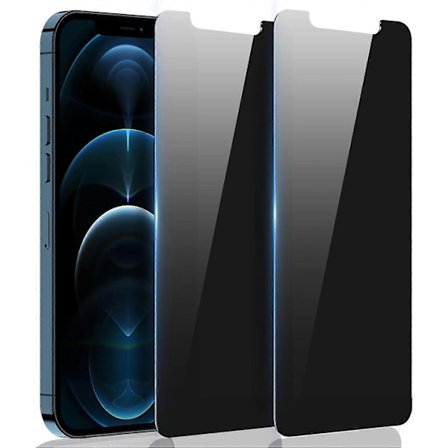 2-pack skärmskydd i härdat glas för iPhone 12/iPhone 12 Pro med insynsskydd, anti-spion skärmskydd för iPhone 12/iPhone 12 Pro-tillbehör, skal