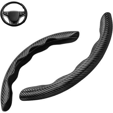 Universal Carbon Fiber Bilratdæksel Segmenteret Bil Ste