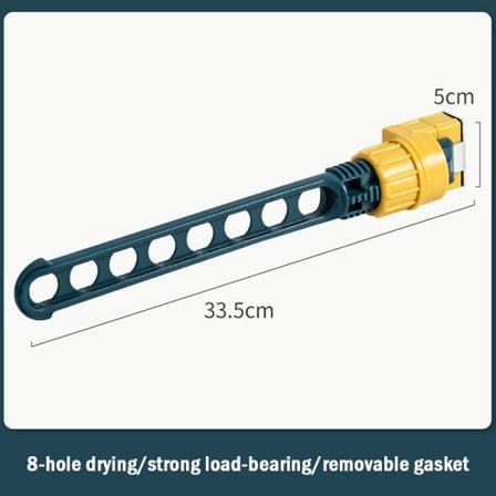 IC 8-håls torkställ balkong kläder torkställ väggmonterad Cl Blå