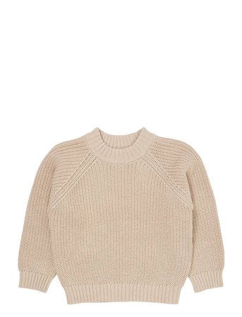 Copenhagen Colors Knitted Classic Rib Blouse - Beige - 146